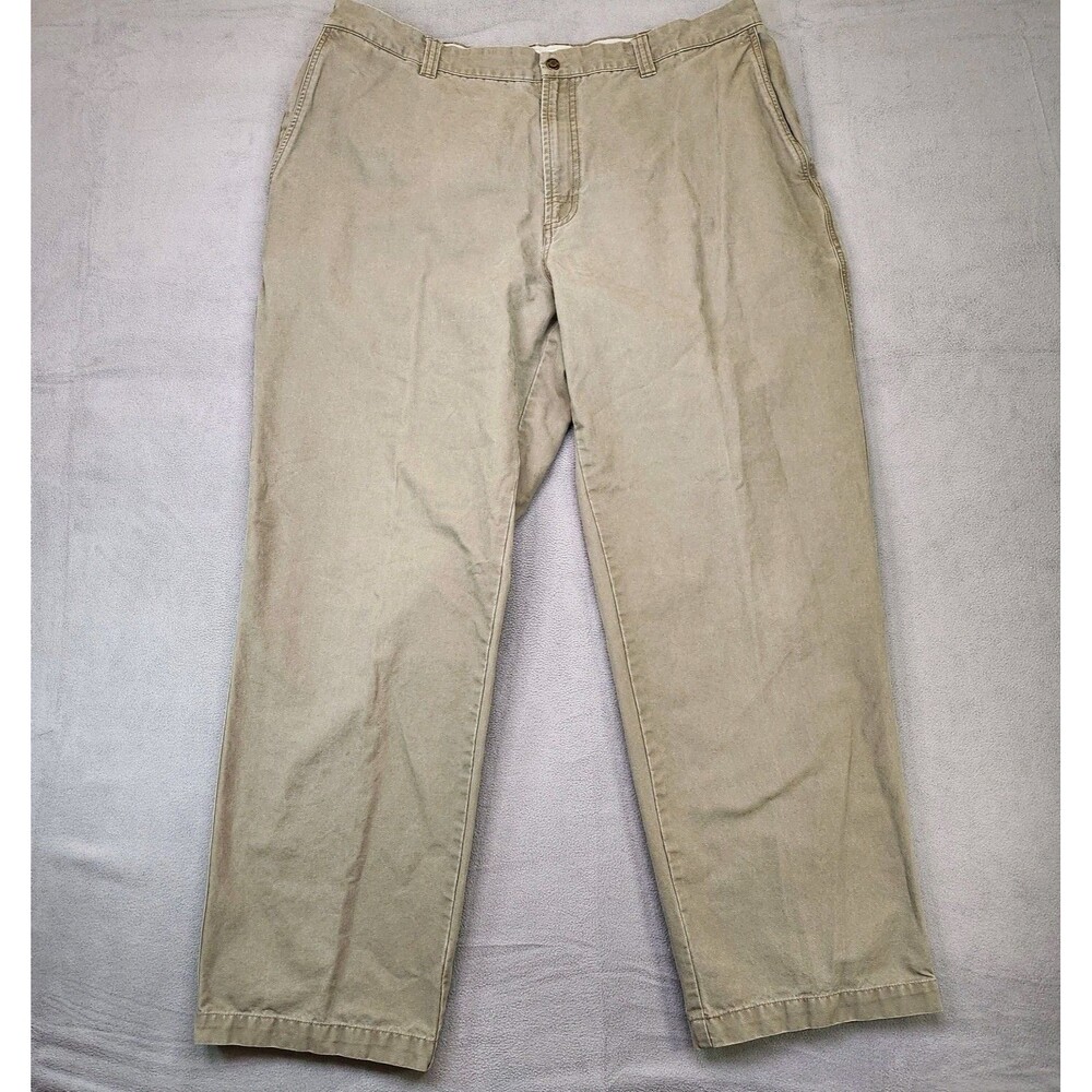 Columbia ROC Pants Men's 40x32 Beige Hiking Utility Canvas Relaxed Omni-Shade